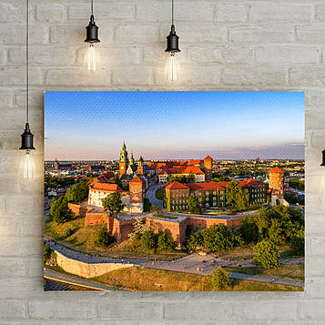 Картина на полотні для інтер'єру "Королівський замок у Кракові"
