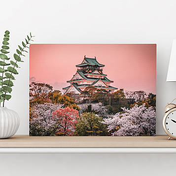 Картина на полотні "Вид на замок в Осаці"