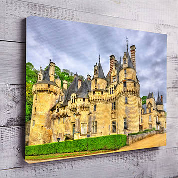 "Французький замок" фотокартина на полотні