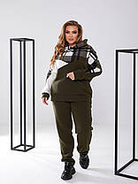 Спортивний костюм жіночий теплий з капюшоном, фото 3