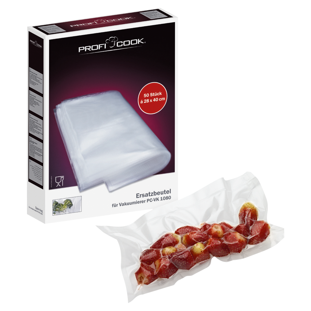 Пакети для вакууматора 28x40 см PROFICOOK PC-VK 1015