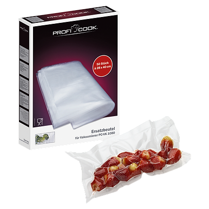 Пакети для вакууматора 28x40 см PROFICOOK PC-VK 1015, фото 1