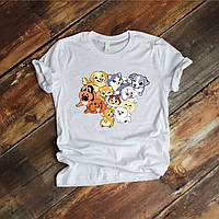Молодежная футболка с милым рисунком Puppies