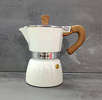 Гейзерна кавоварка з алюмінію на 3 чашки. ТМ "Magio"