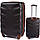 Валіза WINGS 402 Exlusive на 4-х колесах, середня M Чорна, фото 2