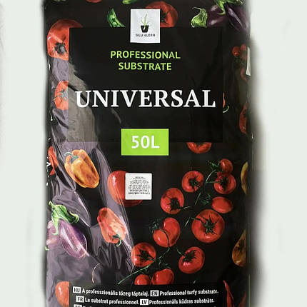Торф'яний субстрат Silu Kudra Universal (Ph 5.3-5.6) фракція 0-20 мм, 50 л, фото 1