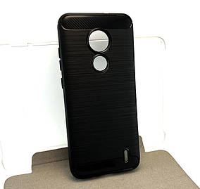 Чохол на Nokia C21 накладка бампер Hoco Carbon силіконовий чорний