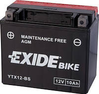 Акумулятор сухозаряджений AGM 10 Ah 150A EXIDE YTX12-BS