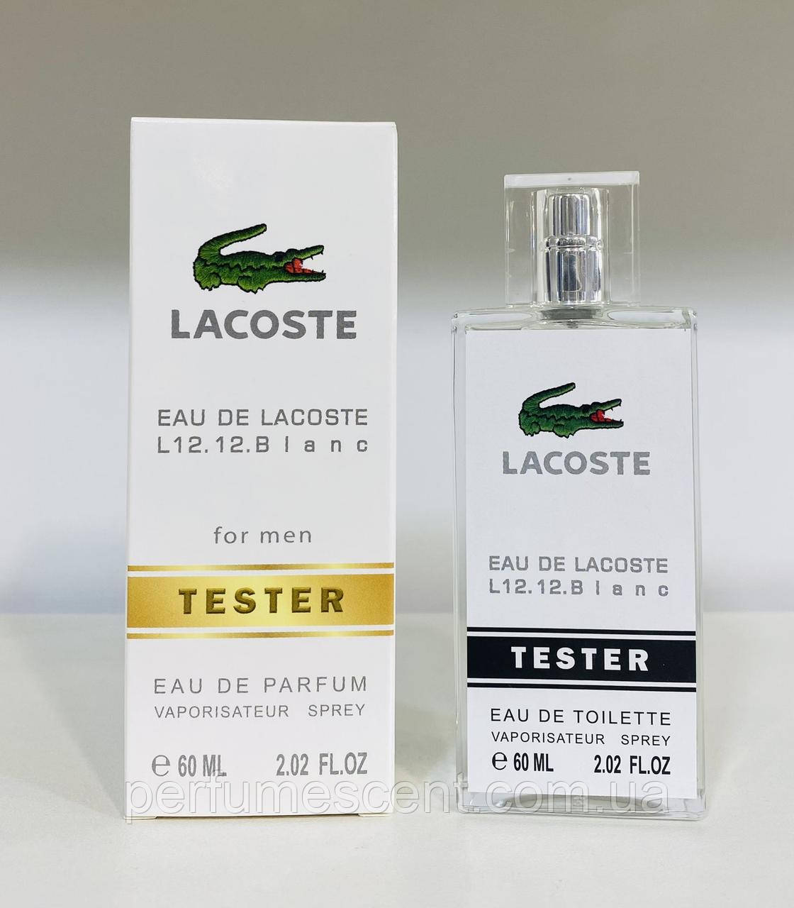 Тестер 60ml для чоловіків Lacoste Eau De L.12.12 Blanc