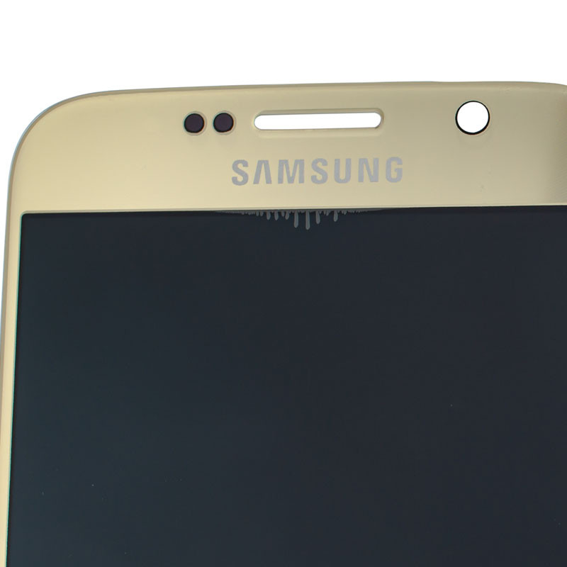 ЗЧЕЧЕННЯ!!! Дисплей для смартфона (телефону) Samsung Galaxy S6 SS, SM-G920, gold (У зборі з тачскріном)(без, фото 1