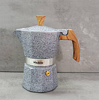 Гейзерна кавоварка з алюмінію на 3 чашки. ТМ "Magio"