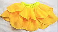 Детские летние демисезонные юбки на девочку, разных расцветок, габардин, на 1-2 года, рост 80-92 см Оранжевый