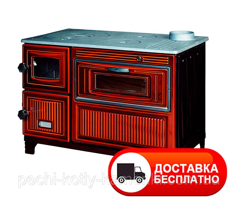 Піч-кухня ЕК-103 F Duval на дровах, вугіллі з духовкою