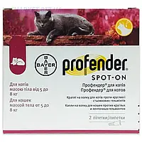 Профендер для котів 5-8 кг 1,12 мл  піпетка  "Bayer" від глистів