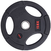 Блины диски обрезиненные LIFE FITNESS SC-80154B-15 15кг Черный