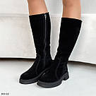 Жіночі замшеві зимові чоботи 40,41, фото 5