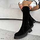 Жіночі замшеві зимові чоботи 40,41, фото 7