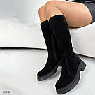 Жіночі замшеві зимові чоботи 40,41, фото 8