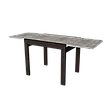 Стіл - слайдер обідній КОРС Neman, колір бетон + ноги венге, фото 6