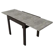 Стіл - слайдер обідній КОРС Neman, колір бетон + ноги венге, фото 5