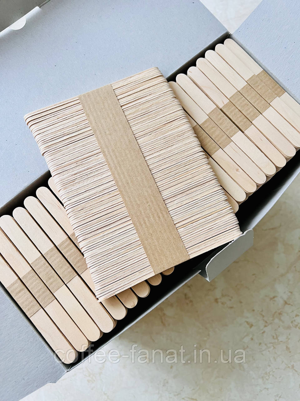 Мішалки дерев'яні 105 мм для кавових автоматів з автоматичною видачею (коробка — 2500 шт.)