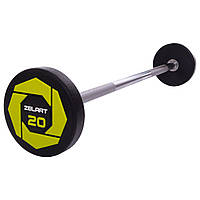 Штанга фиксированная прямая полиуретановая Zelart Urethane Barbell TA-2689-20 20кг