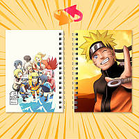 Блокнот на пружині 36 чистих аркушів Naruto