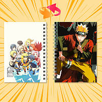 Блокнот на пружині 36 чистих аркушів Naruto 02