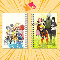 Блокнот на пружині 36 чистих аркушів Naruto 07