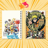 Блокнот на пружині 36 чистих аркушів Naruto 10