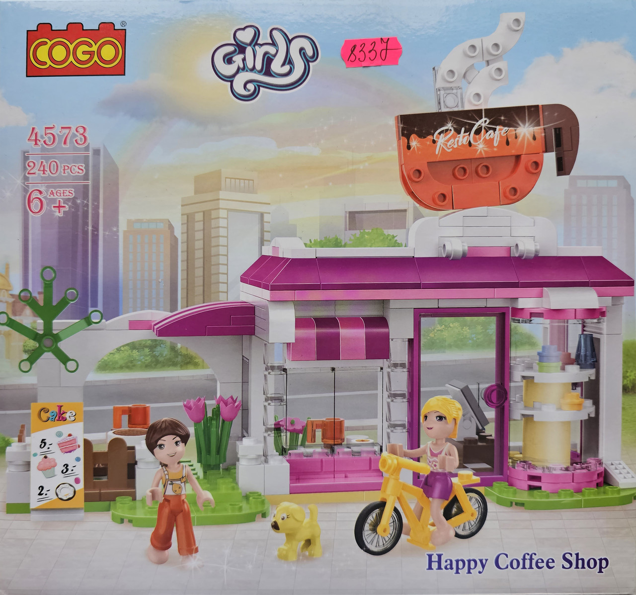 Дитячий конструктор Happy Coffee Shop "Кафе Кондитерська" 240 деталей || Конструктор для дітей
