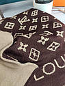 Теплий шарф палантин хустка Louis Vuitton Луї Вітон ТУРЦИЯ, фото 8
