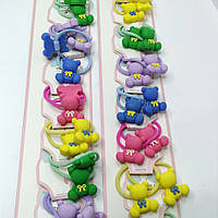 Резинки детские для волос "Цветной мишка"