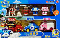 Игровой набор Робокар Поли 3753, Машинки, дорожные знаки, в коробке