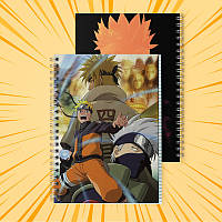 Зошит 48 арк. на пружині у клітинку Naruto 009