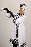 Карнавальний костюм жіночий Круелла р-р 42 - 50 Чорно -- білий