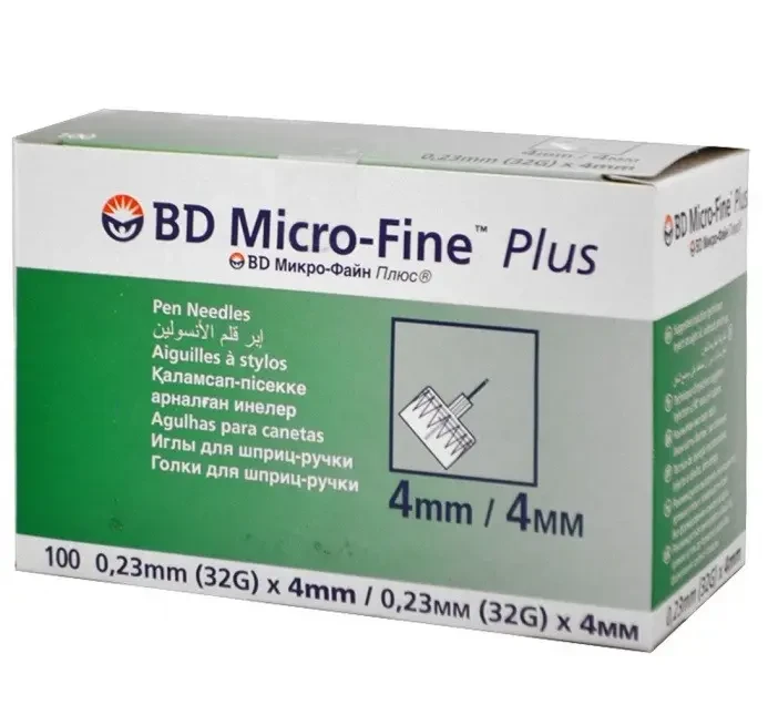 Голки для шприц-ручки BD Micro-Fine Plus 32G (0.23x4 мм), 1 шт, фото 1