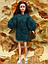 Стильное платье-худи с объемными рукавами на куклу Барби. Ручная работа., фото 3