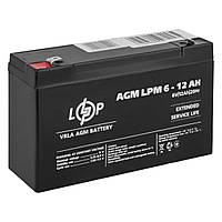 Аккумуляторная батарея LogicPower 6V - 12Ah LP 6120 свинцово-кислотный (TV)