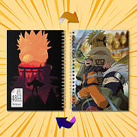Зошит 48 арк.  на скобі у клітинку Naruto 010