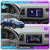 Штатна магнітола Lesko для Honda HR-V II Рестайлінг 2018-н.в. екран 9" 4/32Gb 4G Wi-Fi GPS Top 1 шт., фото 3