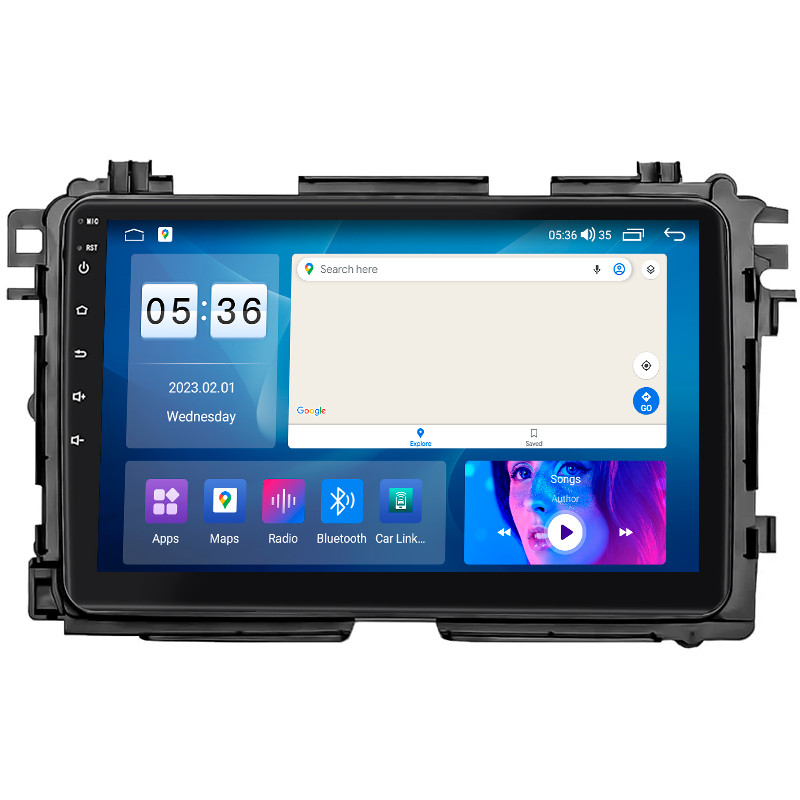 Штатна магнітола Lesko для Honda HR-V II Рестайлінг 2018-н.в. IPS 9" 2/32Gb CarPlay 4G Wi-Fi GPS Prime 2шт