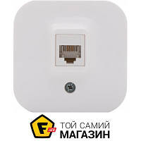 Розетка Legrand Розетка компьютерная Quteo RJ45 CAT5e UTP белый 782224