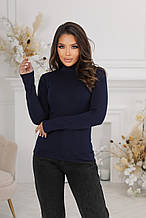 Водолазка тепла 025 темно-синій