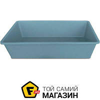 Открытый лоток под наполнитель Stefanplast Туалет Tray 2 50х35х12 см сине-стальной