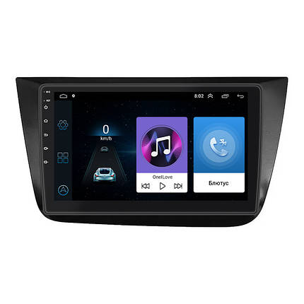Штатна магнітола екран 9" Lesko для SEAT Altea I 2004-2009 1/16Gb/ Wi-Fi Optima Сіат, фото 1
