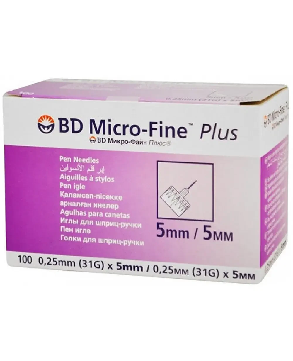 Голка для Шприц-Ручок BD Micro-Fine Plus 5 мм 1 шт