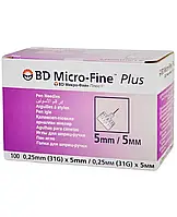 Игла для Шприц-Ручек BD Micro-Fine Plus 5 мм 1 шт