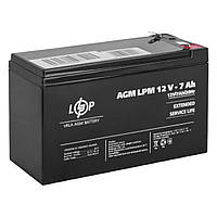 Аккумуляторная батарея LogicPower 12V - 7Ah AGM LPM 150х65х95мм (TV)