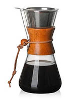 Кемекс для кофе с многоразовым фильтром Chemex на 4 чашки (550/600 мл.)